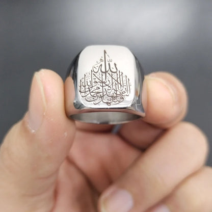 Arabic fashion ring man ramadan gift islamic accessories turkish jewelry on hand
