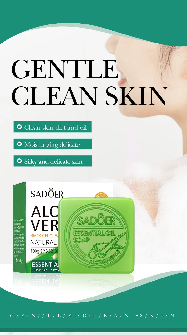 The Aloe Smooth – Handmade Essential Oil Cleansing Soap (100g)