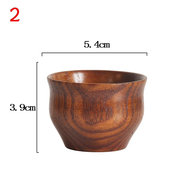 Handmade Spruce Wood Cups – Natural Big Belly Mug for Tea, Coffee & Milk