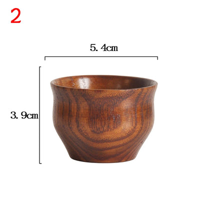 Handmade Spruce Wood Cups – Natural Big Belly Mug for Tea, Coffee & Milk
