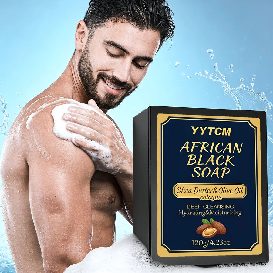 The African Remedy – Bamboo Charcoal & Shea Butter Soap (120g)