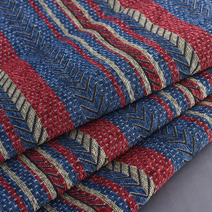 148x100cm Thickener Chenille Jacquard Sofa Fabric Cloth Stripe Luxury Anti-Slip Sofa Cover Boho Fabric Set Luggage DIY Clothing