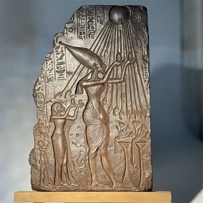 Ancient Egyptian Replica Collection – Statue, Relief Art & Jewelry Decor Set