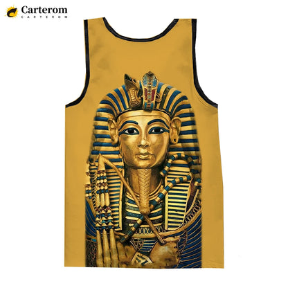 Egyptian God Pharaoh Tank Top – Men's Sleeveless Harajuku Oversized Streetwear