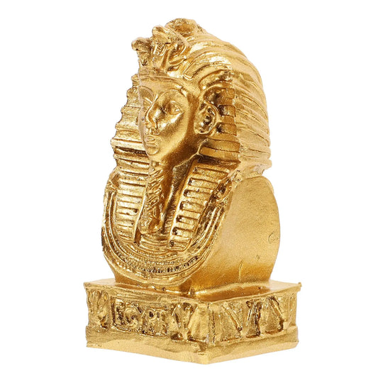Egyptian Mummy Resin Statue – Vintage Pharaoh Figurine for Desktop & Office Decor