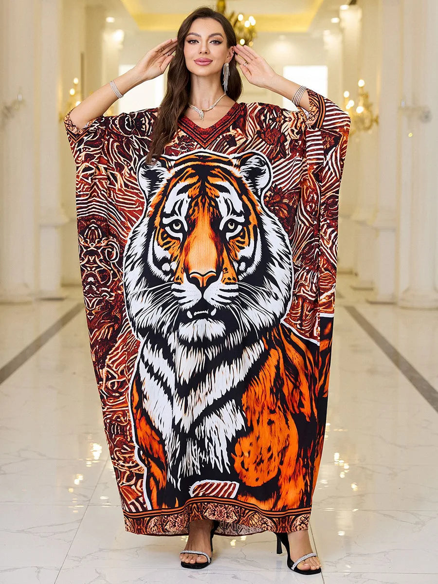 The Plus Size Moroccan Cover-Up – Embroidered Kaftan for the Arab Woman in America
