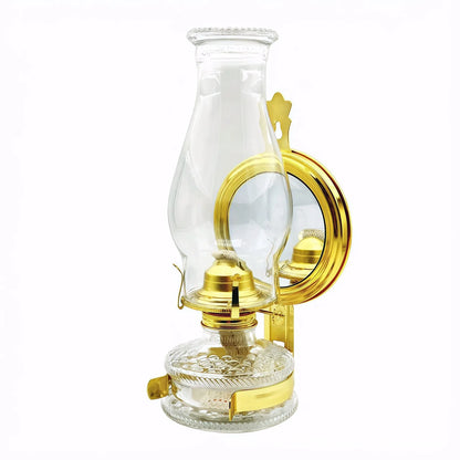Retro Wall-Mounted Oil Lamp Horse Lamp Kerosenes Old Oil Lamp Old Bronze Nostalgic Oil Camp Lamp Outdoor Tent Lamp