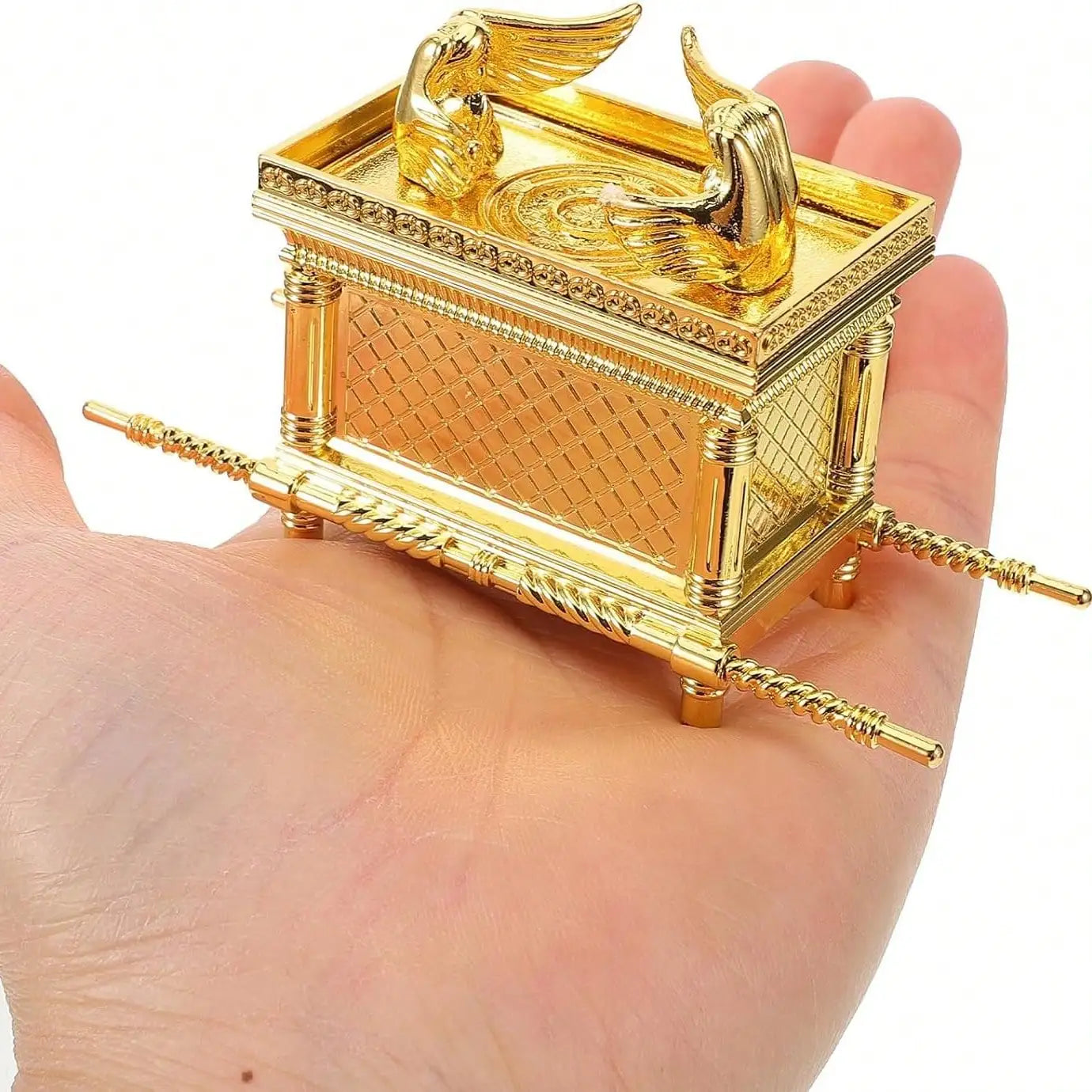 The Ark Of The Covenant Historic Model Replica Gold Plated Home Festive Decorative Figurine Ornament Ancient Egyptian Design