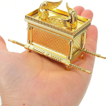 The Ark Of The Covenant Historic Model Replica Gold Plated Home Festive Decorative Figurine Ornament Ancient Egyptian Design