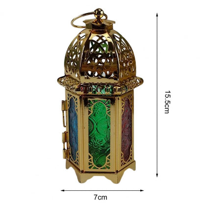 Moroccan European Wind Candlestick Lamp Stand Candle Holder Candlestick Desktop Candlelight Decoration Living Room Tealight