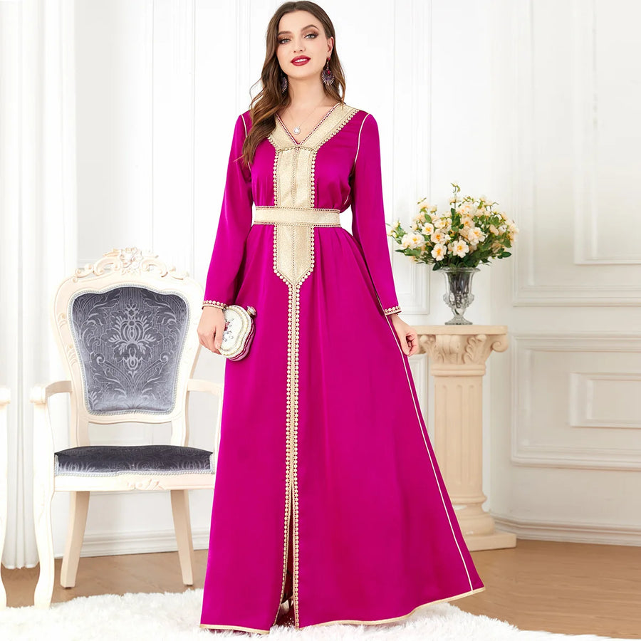 Lace & Legacy – Embroidered Party Abaya for the Arab Woman in America