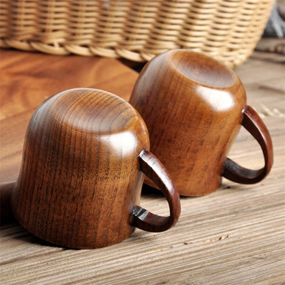 Handmade Spruce Wood Cups – Natural Big Belly Mug for Tea, Coffee & Milk