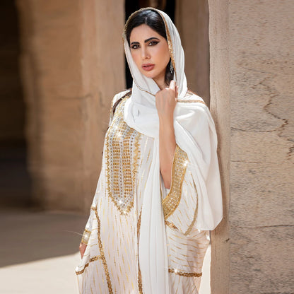 Desert Breeze – The Hot Drill Batwing Kaftan for the Muslim Woman in America