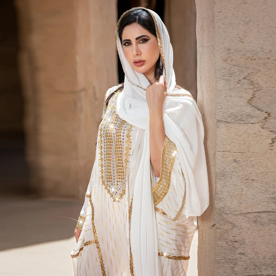 Desert Breeze – The Hot Drill Batwing Kaftan for the Muslim Woman in America