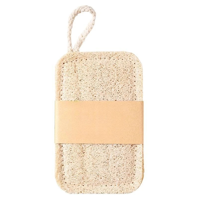 The Loofah Six – Natural Bamboo Fiber Exfoliating Sponges (6-Pack)