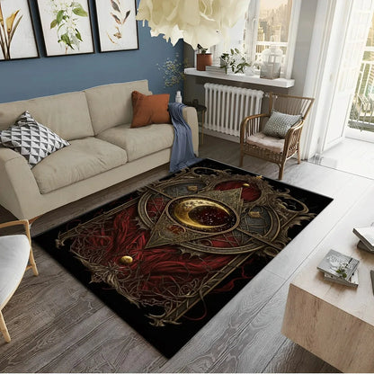 Muslim Prayer Rug – HD Printed Ramadan Worship Carpet | Non-Slip Washable Floor Mat for Living Room, Bedroom & Home Decor