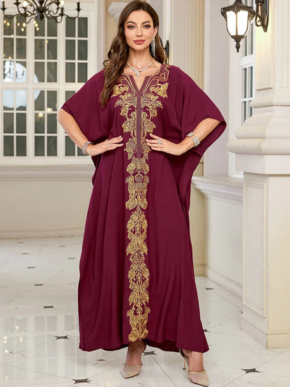 The Plus Size Moroccan Cover-Up – Embroidered Kaftan for the Arab Woman in America
