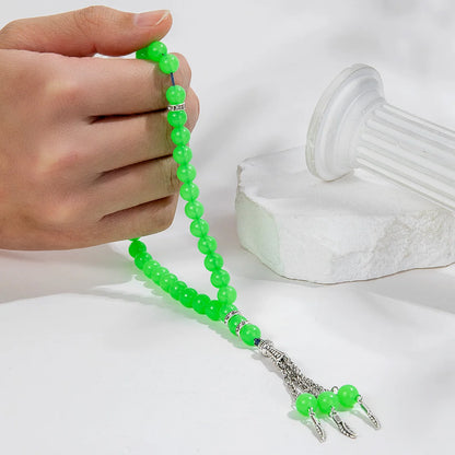 Colored acrylic luminous beads Muslim prayer short prayer beads bracelet