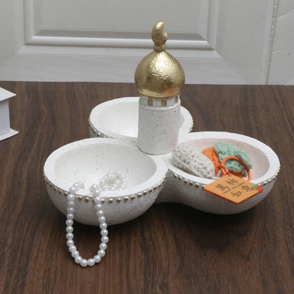 Middle Eastern Style Resin Statue Decor Kaaba Dome Castle House Mosque Islamic Desktop Ornament Islamic Theme Ramadan Muslim
