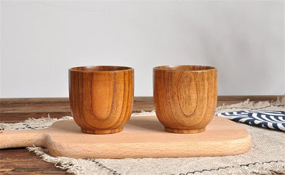 Handmade Spruce Wood Cups – Natural Big Belly Mug for Tea, Coffee & Milk