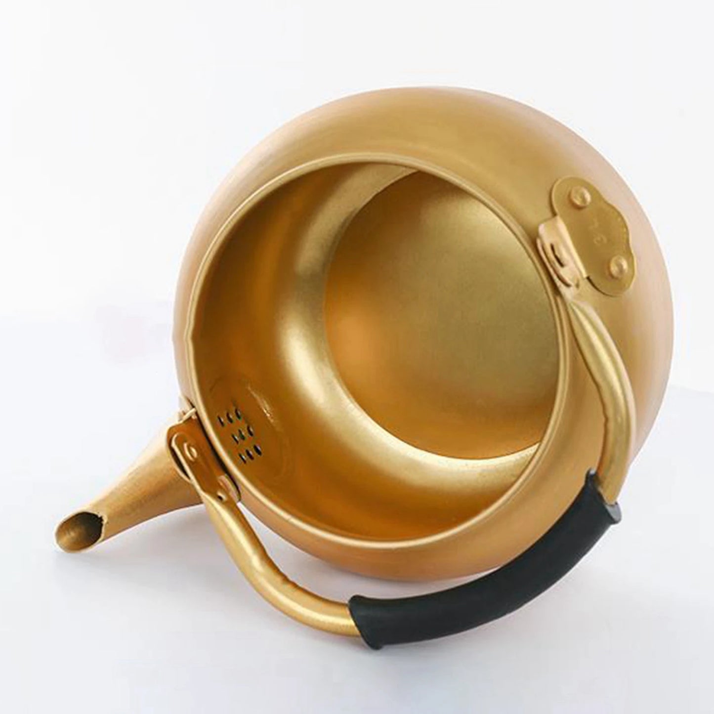 TQH Gold Water Kettle Stovetop Tea Pot Ergonomic Handle Coffee Pot Multifunction Tea Kettle Gas Stove Kettle for Hiking Kitchen