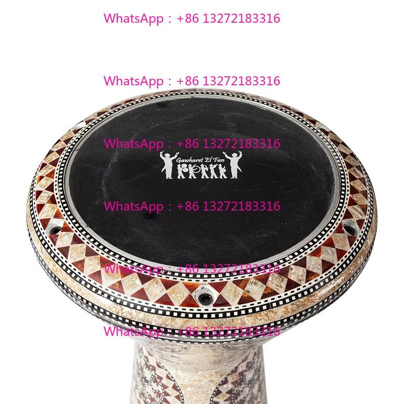 Middle Eastern drum Darbuka Arabic drum Handclapped percussion instruments Made in Egypt 8 Inch Aluminum