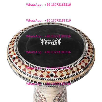Middle Eastern drum Darbuka Arabic drum Handclapped percussion instruments Made in Egypt 8 Inch Aluminum