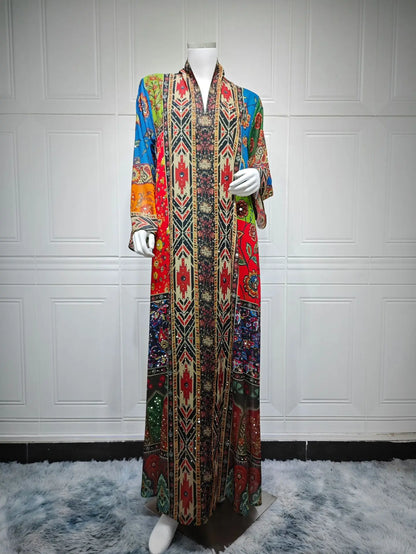Zahraa Ramadan – The Rhinestone Floral Abaya for the Muslim Woman in America