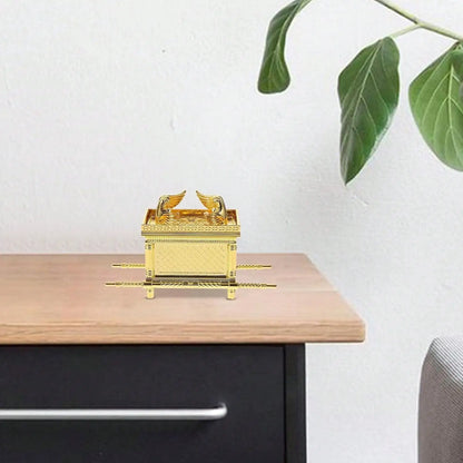 The Ark Of The Covenant Historic Model Replica Gold Plated Home Festive Decorative Figurine Ornament Ancient Egyptian Design