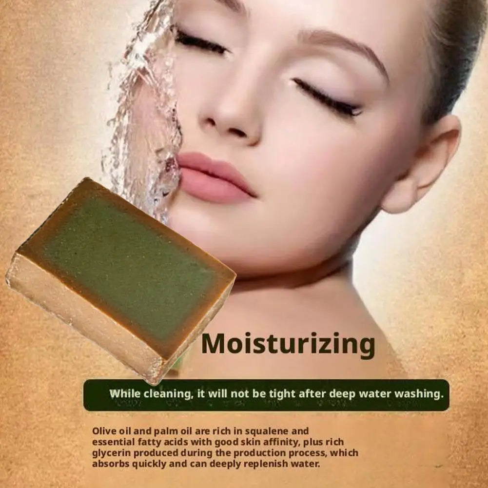 Olive-Scented Handmade Soap Bar Traditional Style Bath Soap for Hand and Body Washing Gentle Lather Gift for Men and Women