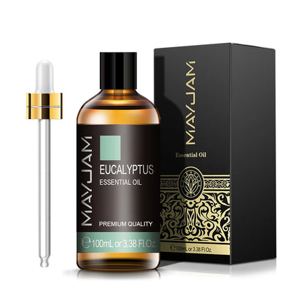 100ml Pure Natural Jasmine Tea Tree Sandalwood Essential Oils Diffuser Plant Lavender Vanilla Rosemary Eucalyptus Essential Oil