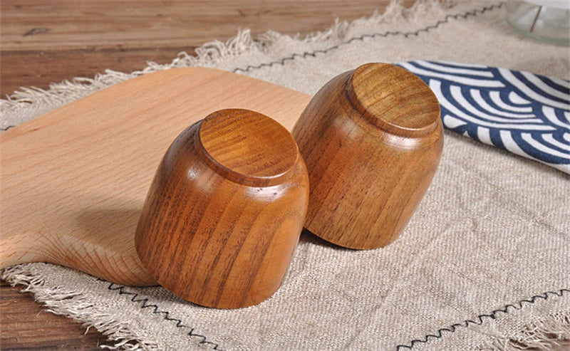 Handmade Spruce Wood Cups – Natural Big Belly Mug for Tea, Coffee & Milk