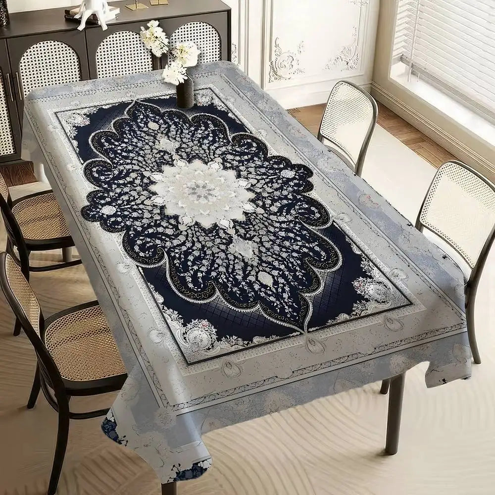 Flying Carpet Aladdin Rectangle Tablecloth - Waterproof, Easy Clean For Home Dinners, Parties & Outdoor Picnics