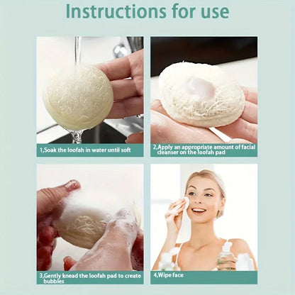 The Loofah Cloth – Natural Face Cleansing Sponge (1-10 Pcs)