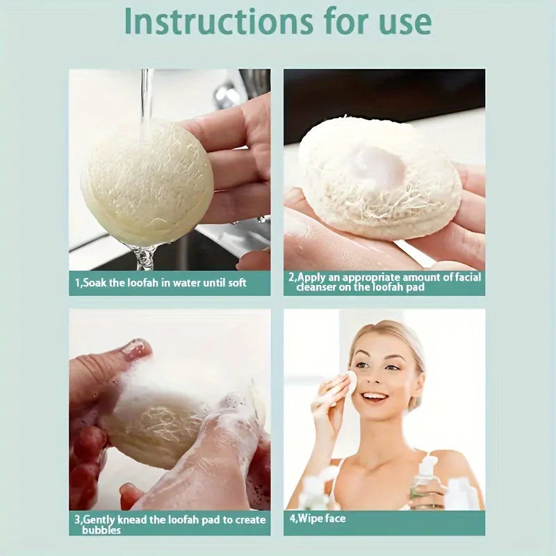 The Loofah Cloth – Natural Face Cleansing Sponge (1-10 Pcs)