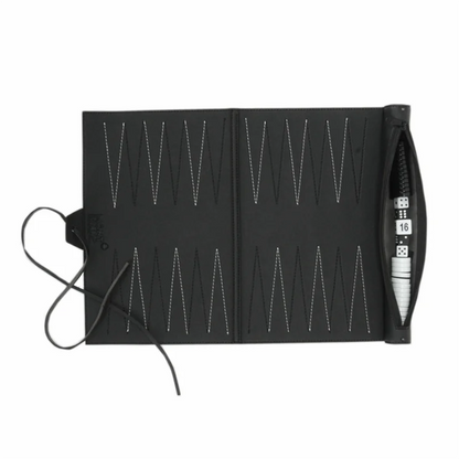 【AA04】Roll Up Backgammon Sets Portable Travel Board Game Set For Adults And Kids Foldable PU Classic Chess Board Roll-Up Easy In