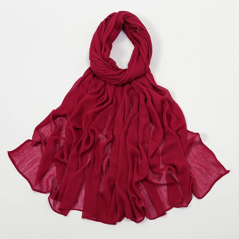 The Crinkle Rayon Hijab – Effortless Elegance, All-Day Comfort