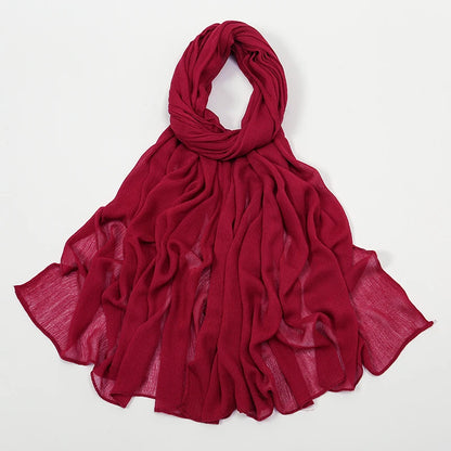 The Crinkle Rayon Hijab – Effortless Elegance, All-Day Comfort