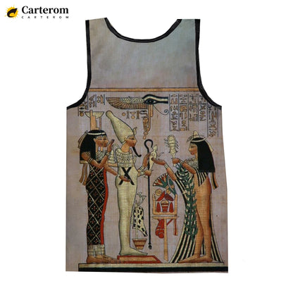Egyptian God Pharaoh Tank Top – Men's Sleeveless Harajuku Oversized Streetwear