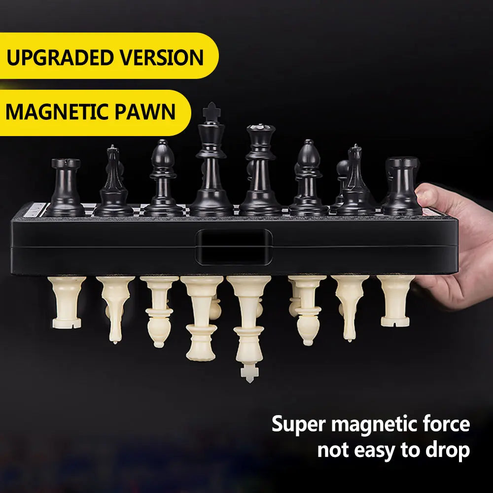 Portable Special Magnetic Chess Backgammon Checkers Set Big Board Draughts Entertainment Christmas Travel Games Aldult Kids Gift