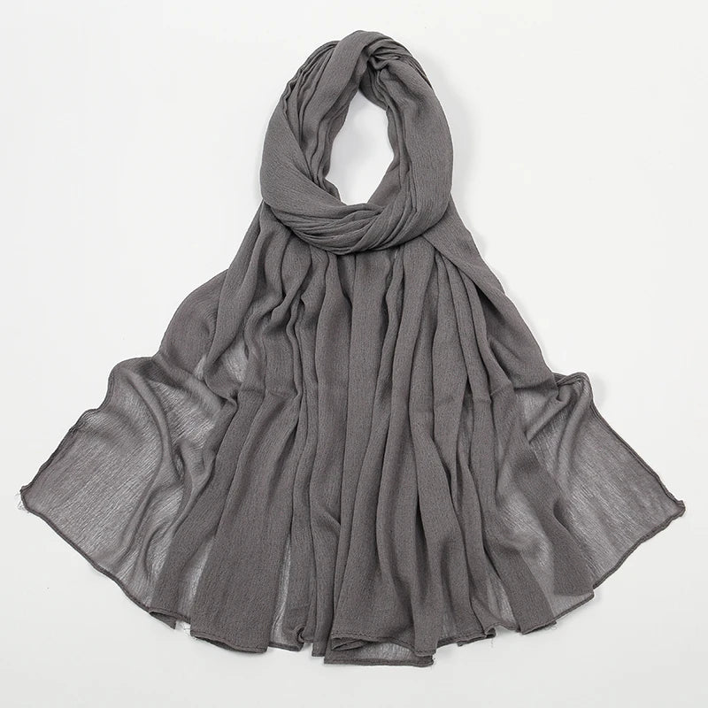 The Crinkle Rayon Hijab – Effortless Elegance, All-Day Comfort