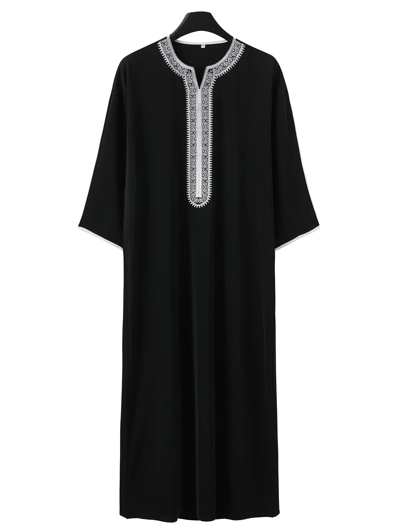 Muslim Men Long Robe Jubba Thobe Embroidery Abaya Saudi Prayer Dishdasha Ramadan Dubai Islamic Abayas Gown 2025 Morocco Kaftan