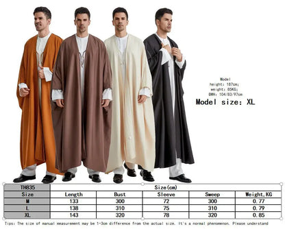 Ramadan Djellaba Eid Abayas Prayer Kaftan Men Muslim Open Abaya Turkey Arabic Cardigan Robe Morocco Jubba Thobe Islam Dishdasha