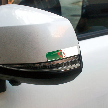 Algeria Flag 3D Epoxy Car Sticker – Steering Wheel & Motorcycle Decal