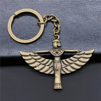 Eye of Horus & Pharaoh Keyring – Egyptian Charm, Creative Gift Accessory