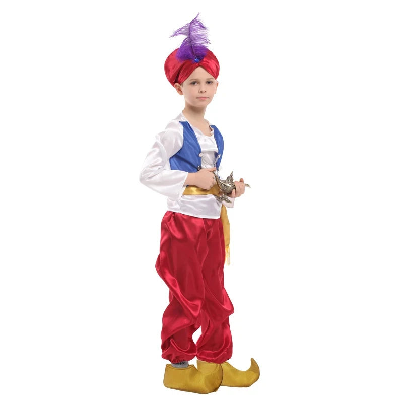 ★ Cosplay s ren halloween party costumes Aladdin Lamp genie costume Adam prince Fan♥ All corners of the country
