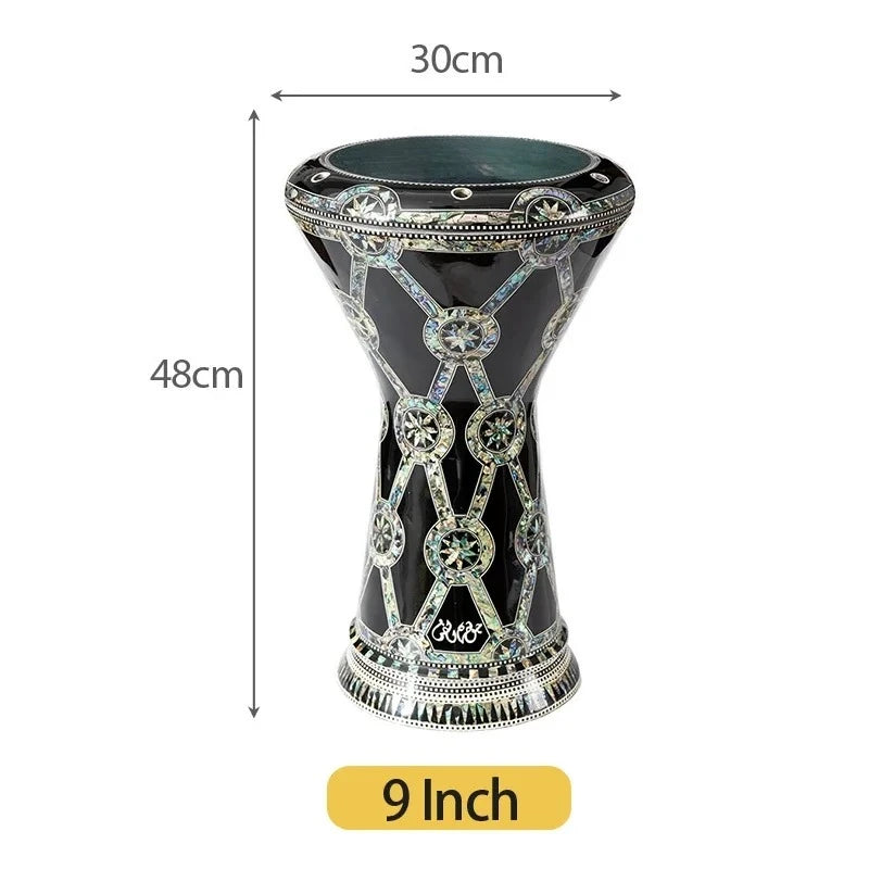 Middle Eastern drum Darbuka Arabic drum Handclapped percussion instruments Made in Egypt 8 Inch Aluminum