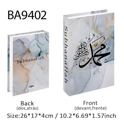 Kaaba Mosque Arch Moroccan Islamic Decorative Books Storage Box Fake Book Coffee Table Living Room Interior Home Decor Quran