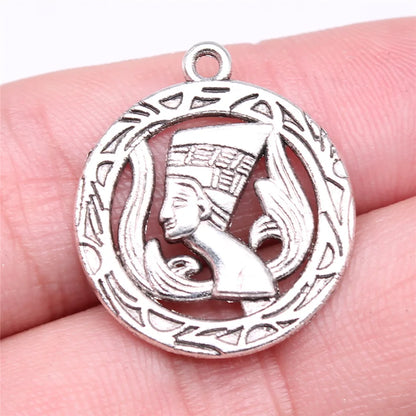 Egyptian Charm Set – 10-Piece Pyramid, Eye of Horus, Anubis & Bastet for Jewelry Making