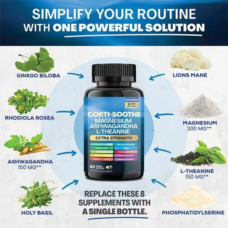 Arginine Neuroamine Capsules Myo-Inositol and Magnesium Multivitamin Combo with Vitamin D3 K2 Zinc Chromium